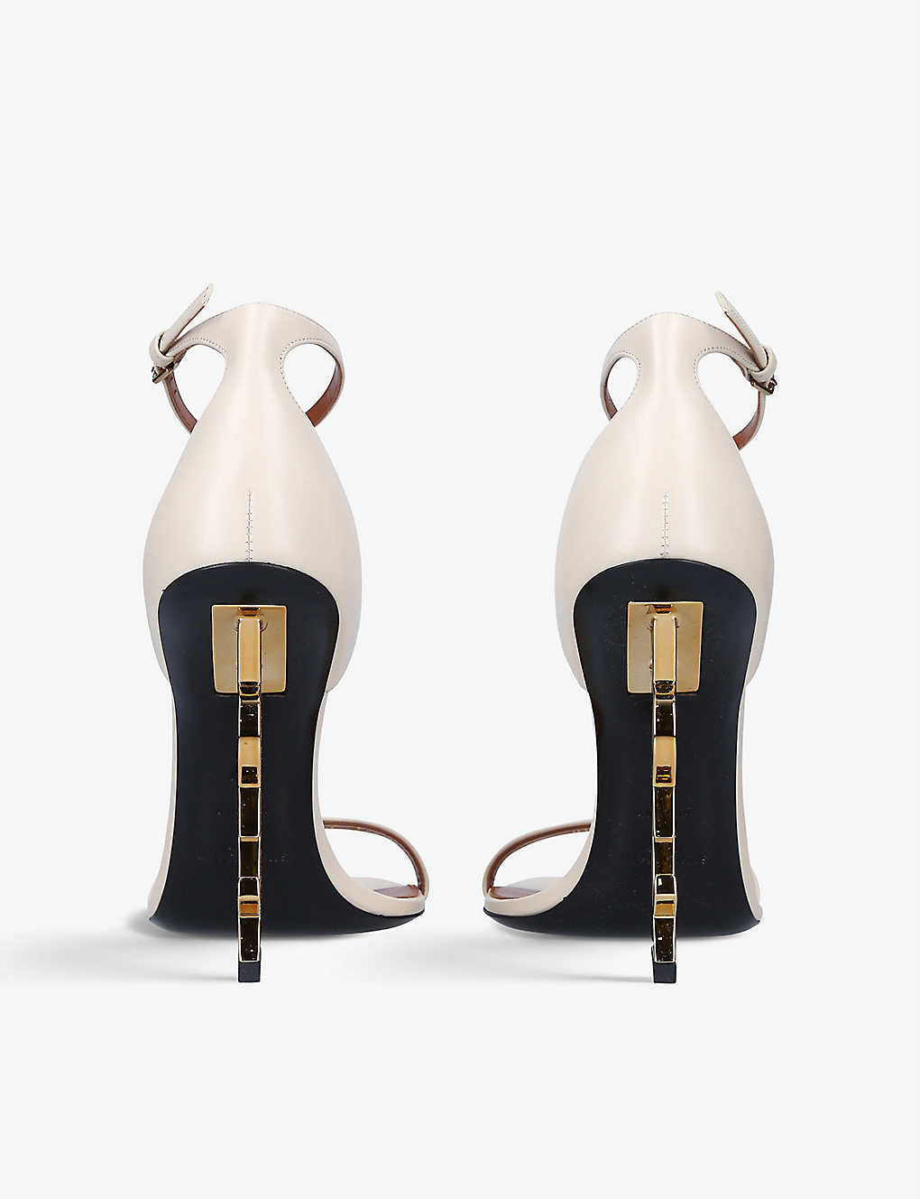 Replica SAINT LAURENT – Opyum leather heeled sandals High Yves Saint ...